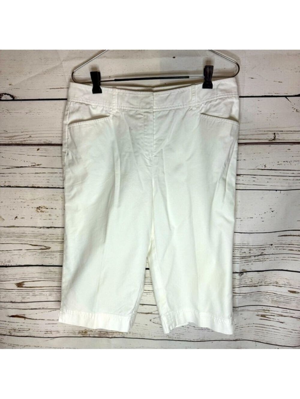 Lafayette 148 New York Bermuda White Shorts Size 10